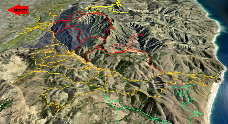 A Google Earth view of Pt Mugu State Park