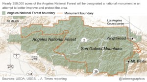 San Gabriels Map