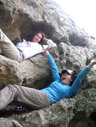 20090718TripeaksCaves013WakeupClaudiaandLily.jpg